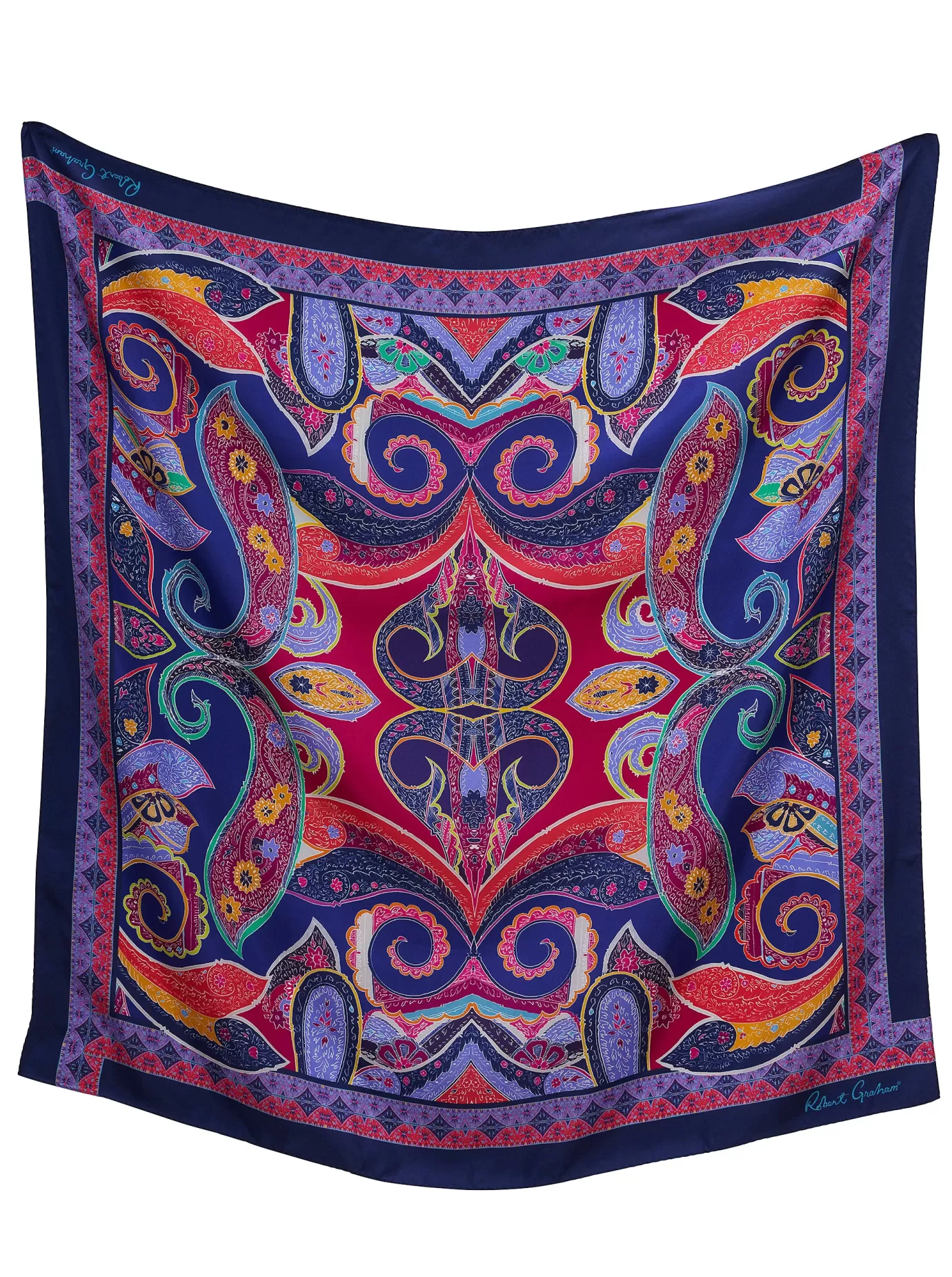 Sale PAISLEY SWIRL SILK SCARF Accessories