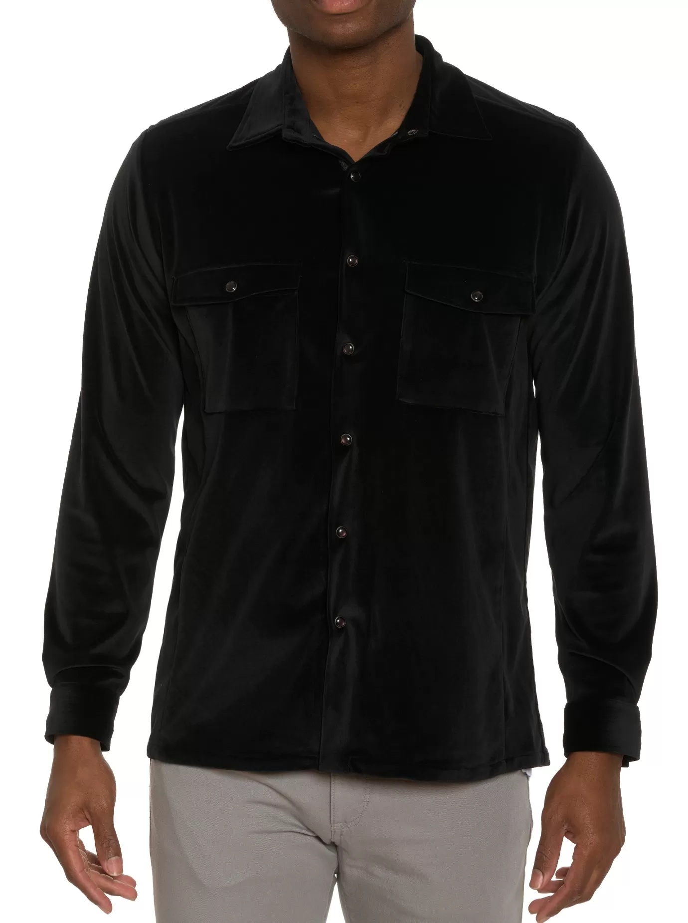 Best PATORNO BUTTON FRONT SHIRT JACKET Button Down Shirts | Long Sleeve Button Down Shirts