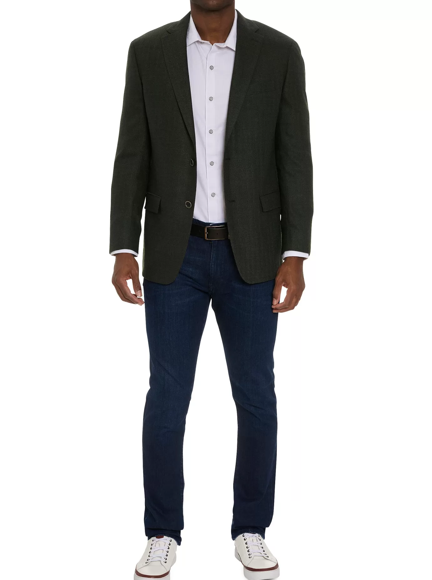 Cheap SOLID HERRINGBONE BLAZER Blazers