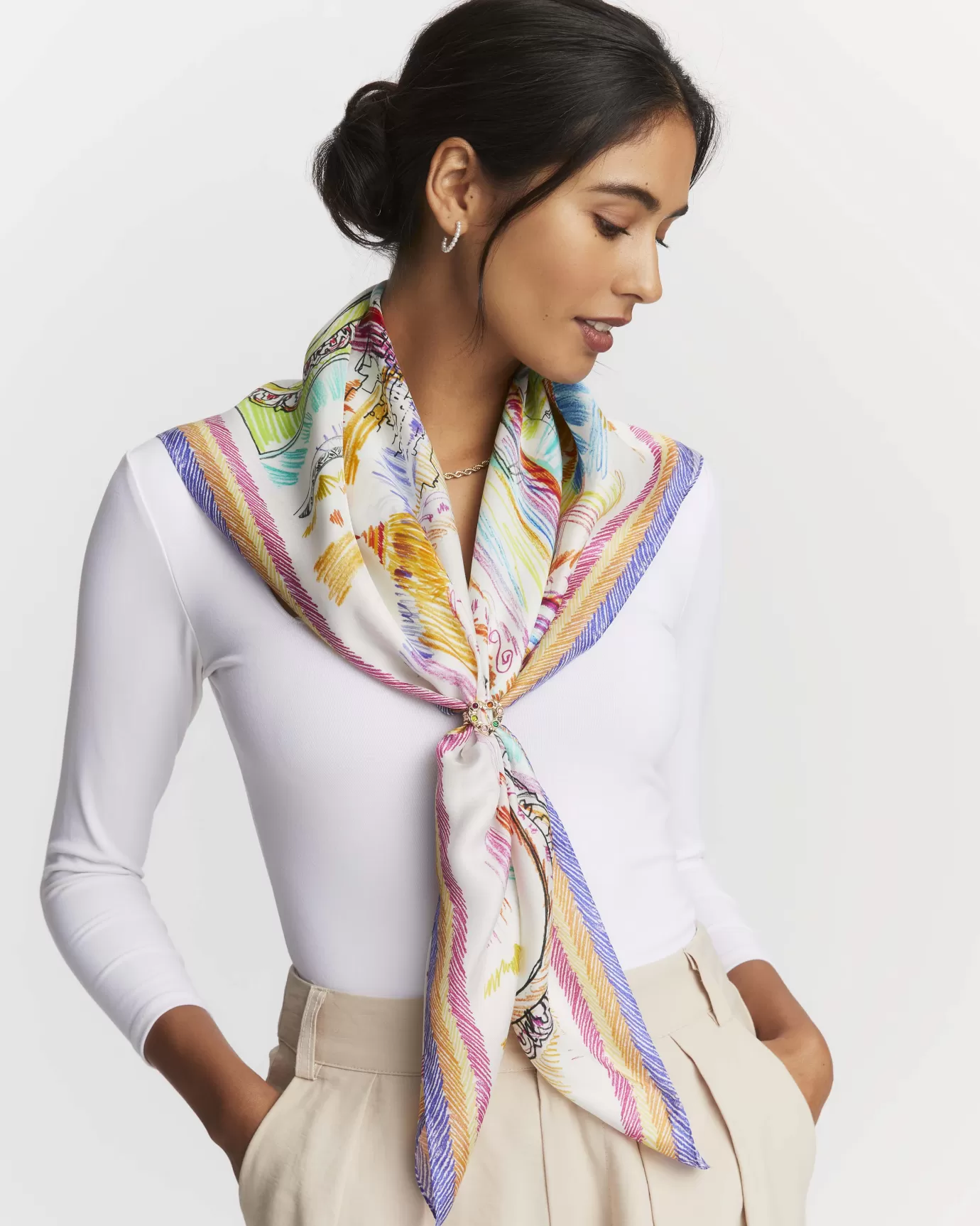 Best WANDERLUST RIDE SILK SCARF Accessories